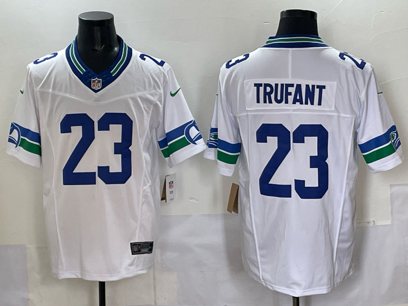 Men Seattle Seahawks #23 Trufant white 2025 Nike NFL jersey 02